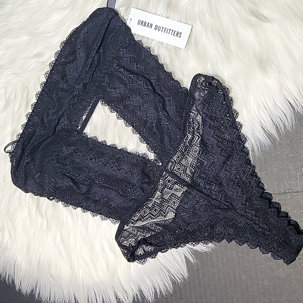 UO Lace Open Back Bodysuit